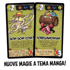 Red Glove - Vudù: Comics Vs Manga Board Game Expansion Ages 8+ - Hilarious Comic & Anime Spell Expansion for 2-8 Players with 32 New Curse Cards - RG20851 - Italian Edition