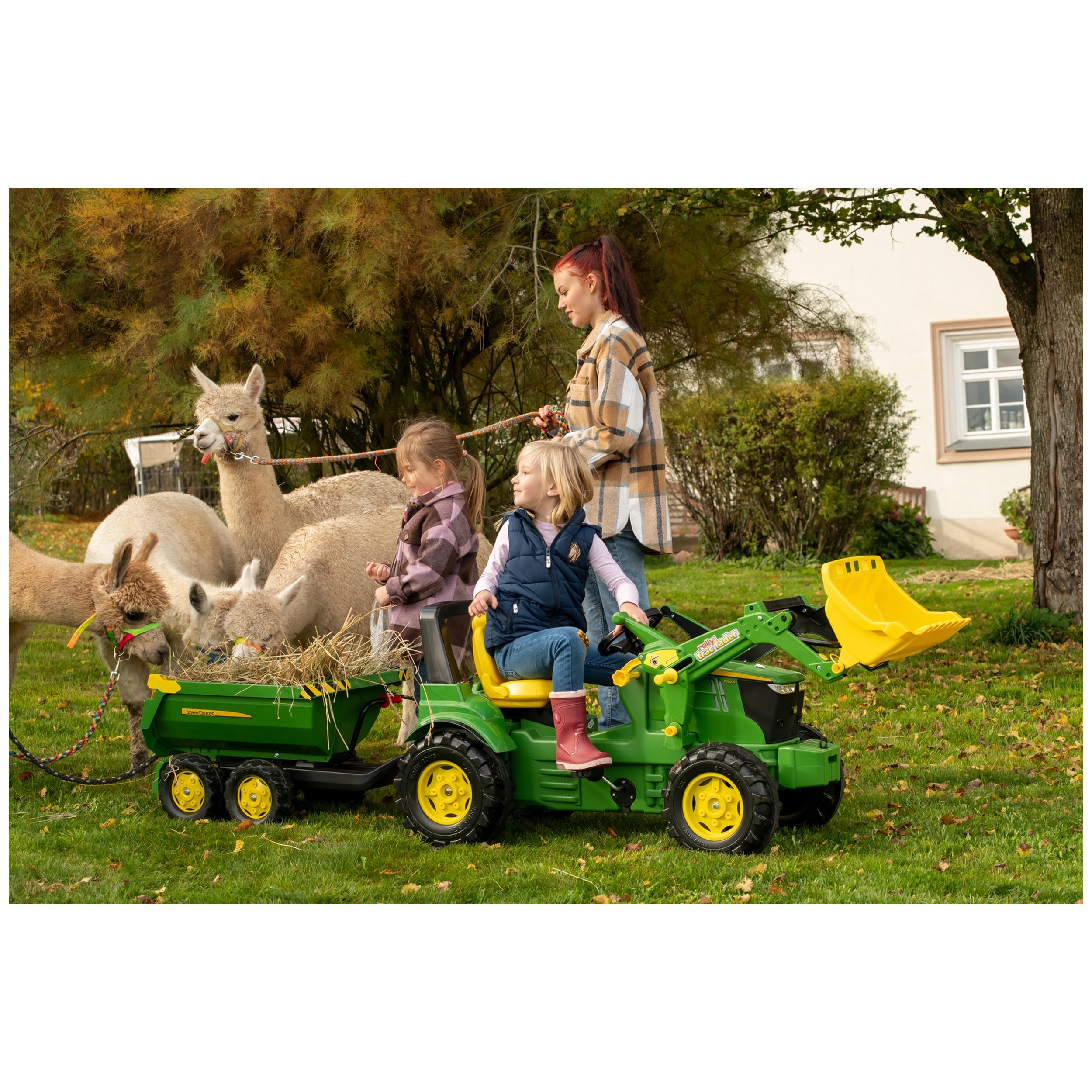Rolly Toys - Rollyhalfpipe John Deere Trailer - Riding Toys