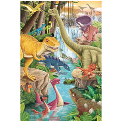 SCHMIDT SPIELE - Dinosaurier Spaß 3x24 Teile Kinderpuzzles - Puzzles