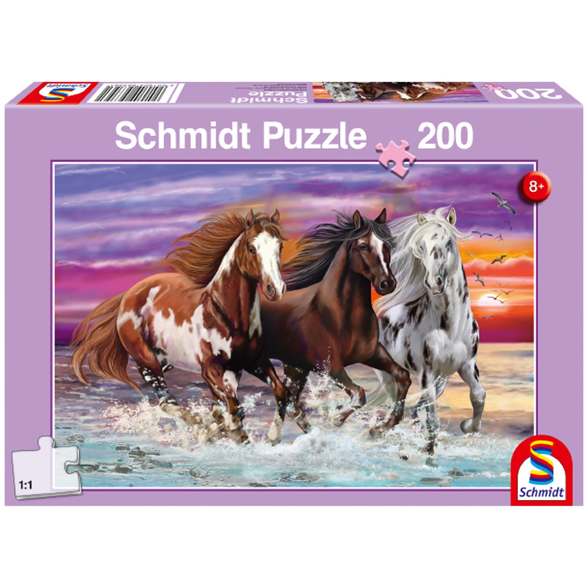 SCHMIDT SPIELE - Trio of wild horses 200 Pcs Children’s puzzles - Puzzles