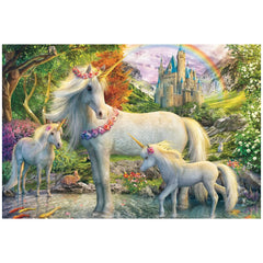 SCHMIDT SPIELE - Einhornstute mit zwei Fohlen 200 Teile Kinderpuzzles - Puzzles