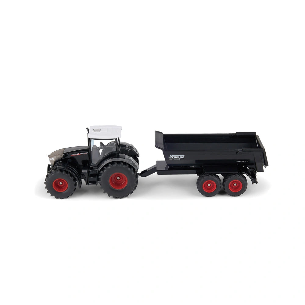 SIKU - Play Vehicles - Fendt 942 Vario and Krampe HP 20 - All Black Edition - 3 Yrs