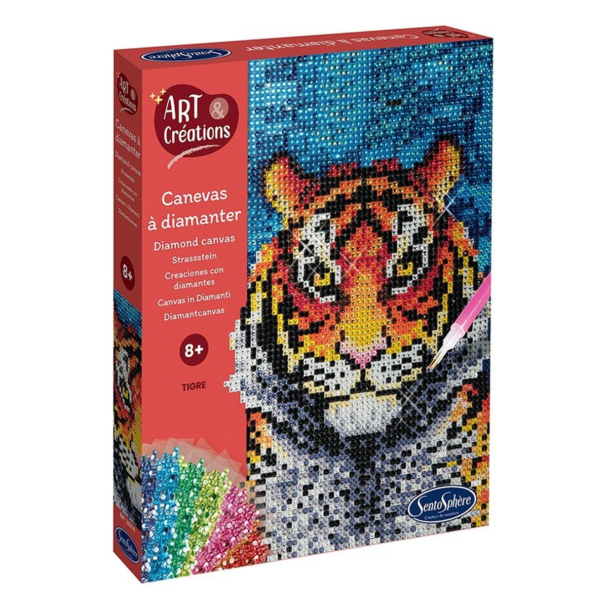 Sentosphere - Diamond Canvas Tiger - Arts & Crafts