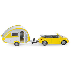 Siku - Volkswagen Beetle with trailer caravan - Play Vehicles