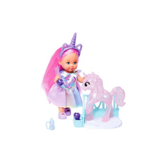 Simba - Dolls Playsets - Evi Love Unicorn Playset - 12 cm Doll - 3 Years - Imaginative Play