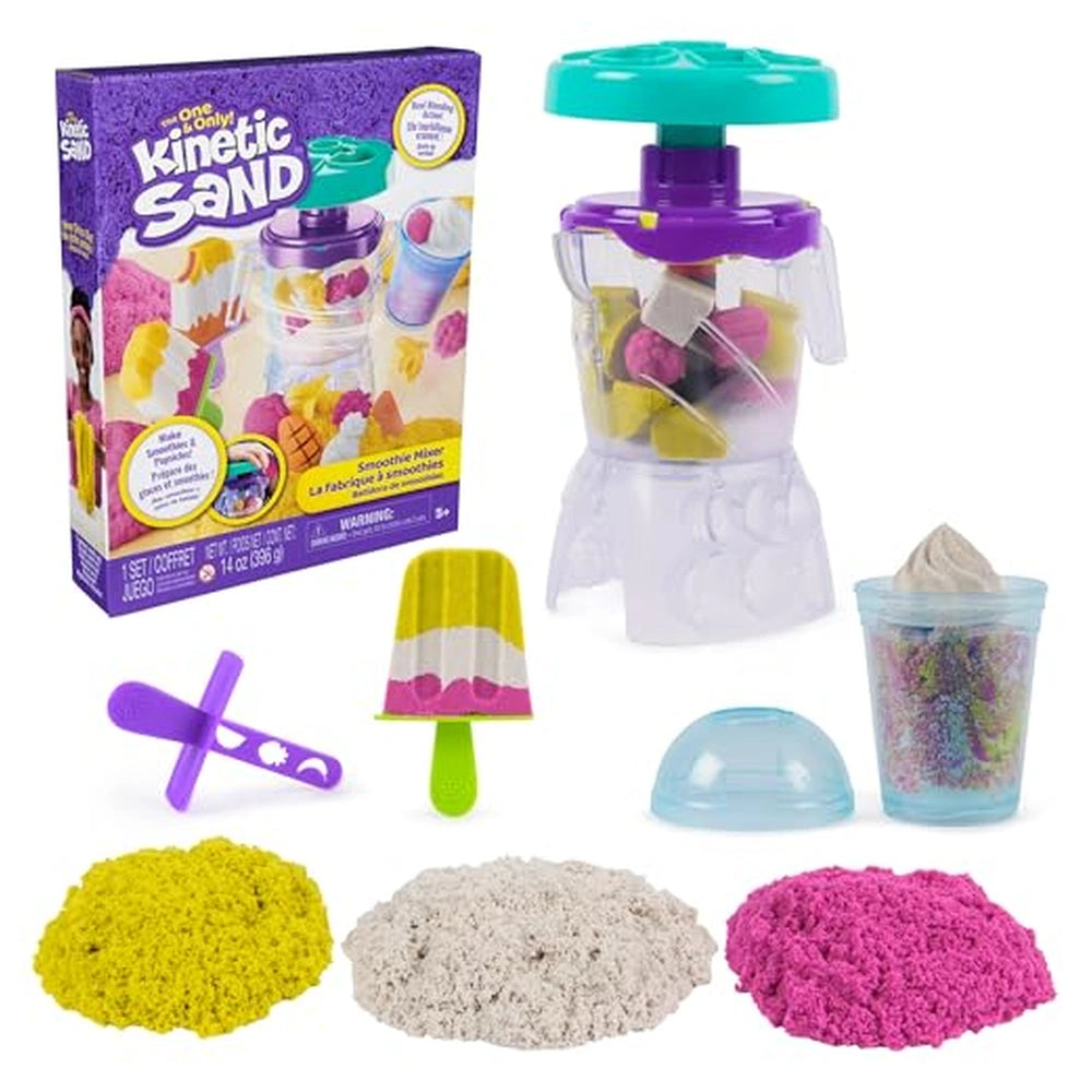 Spin Master - Kinetic Sand Smoothie Mixer Playset - Clay & Modeling Dough - Age +5 - KS - SMOOTHIE - MIX - 58109961