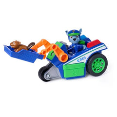 PAW Patrol Search & Rescue – Rocky en recyclingwagen met terugtrekmotor