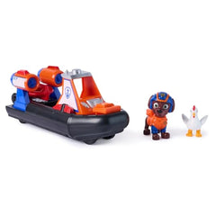 PAW Patrol Search & Rescue – Zuma en hovercraft met terugtrekmotor
