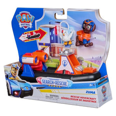 PAW Patrol Search & Rescue – Zuma en hovercraft met terugtrekmotor