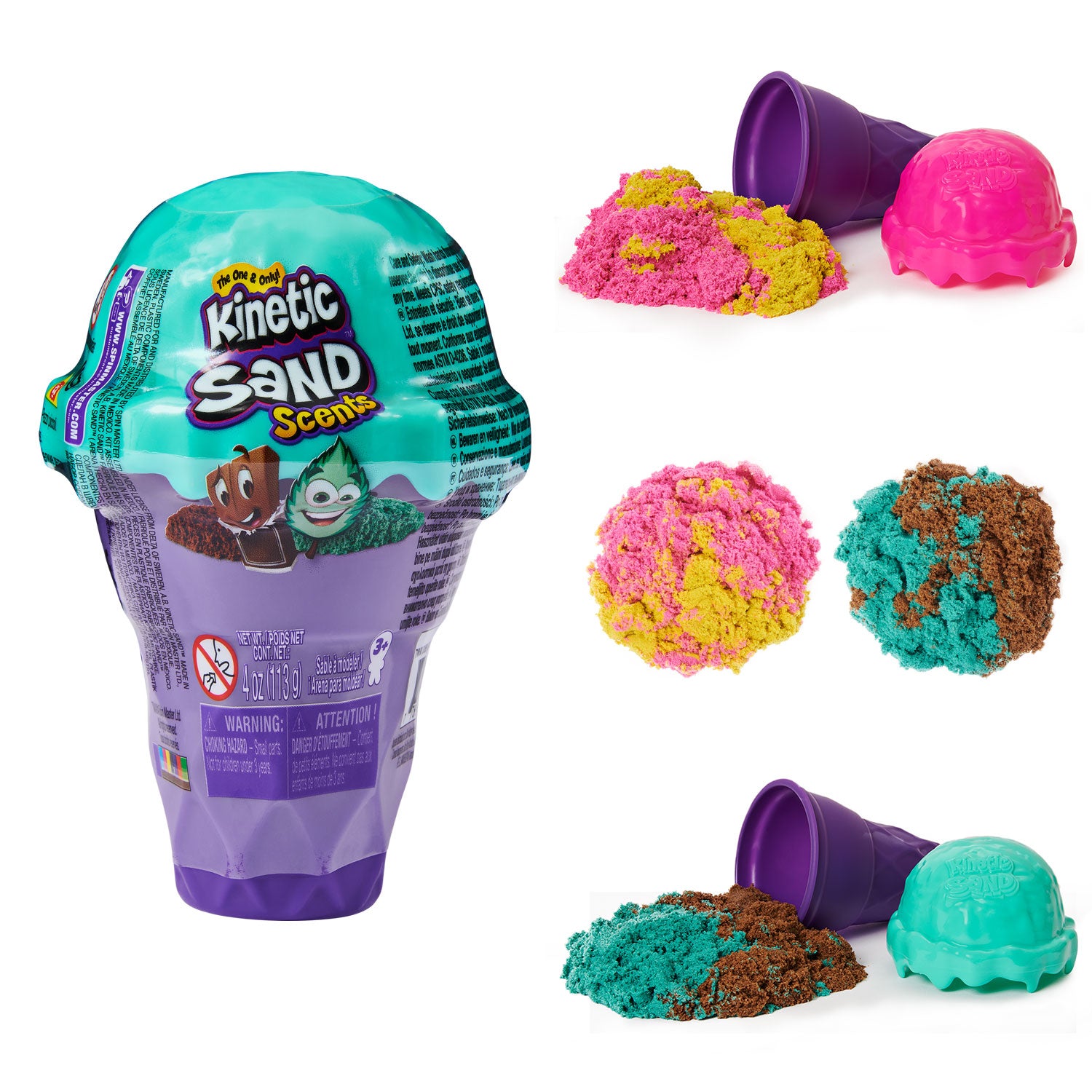 SPIN MASTER - KINETIC SAND Scents - Ice Cream Cones - Random Color - Age: +3