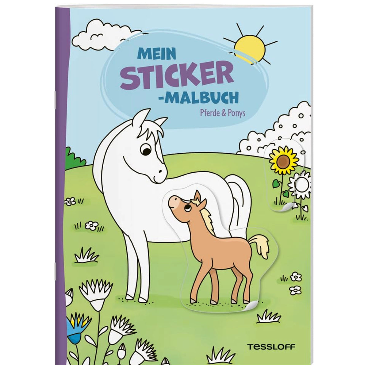TESSLOFF - My-Sticker-Coloring-Book-Horses-Ponies-Educational-Toys - German Edition