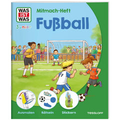 TESSLOFF - WAS IST WAS Junior Football Activity Book - Books - German Edition