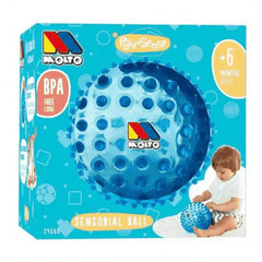 Molto - Playsense Balle Sensorielle 20cm Bleue - Jouets d'Activité pour Bébé