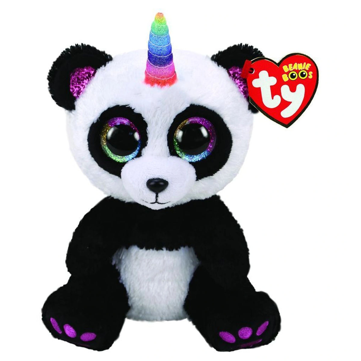 TY - Beanie Boos Paris Panda Black and White Plush 15 cm