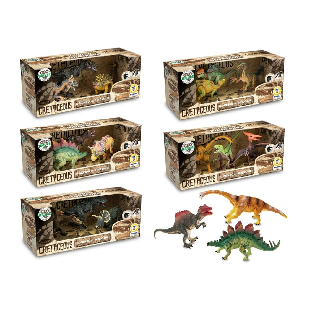 Teorema - Action Figures - Cretaceous Dinosaur Set - Realistic - 3+ Yrs