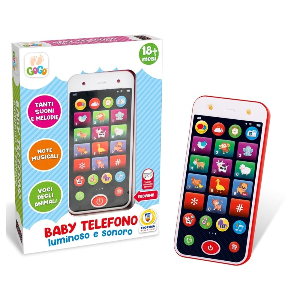 Teorema - Baby Activity Toys - GoGo Baby Telefono - Interactive Learning Smartphone - 18 Months - Educational Play