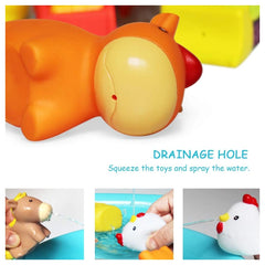 Teorema - Bath Toys - GoGo Gommosi Farm Animal Set - Rubber - 18M+ - Educational Play