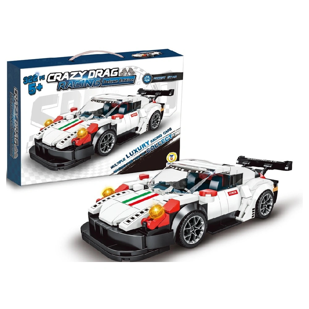 Teorema - Construction Set Toys - Ghost Star White Supercar - 322 Pieces - 5 Years - STEM Learning