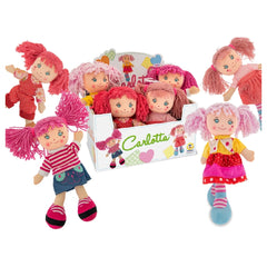 Teorema - Dolls - Carlotta Soft Plush Doll - Colourful Hair - 3+ Yrs