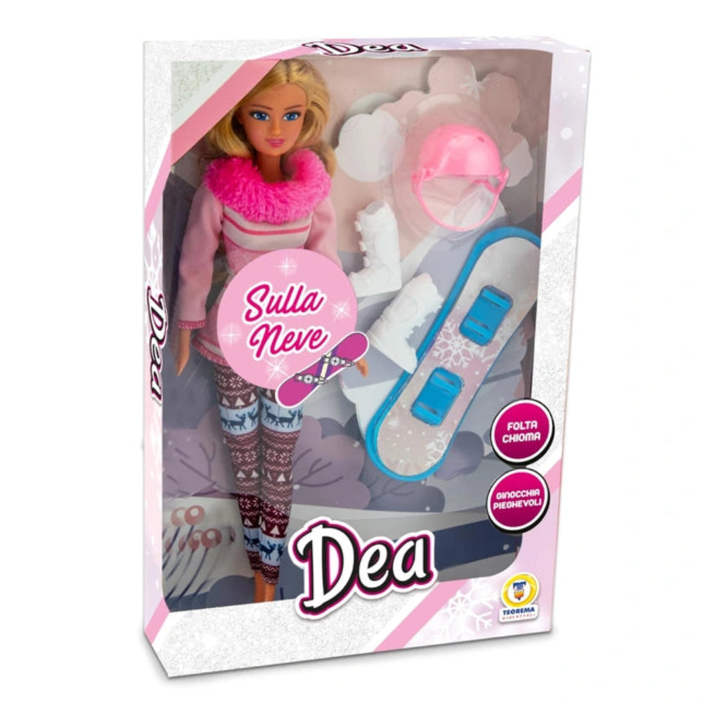 Teorema - Dolls - Dea Sulla Neve Fashion Doll - Snowboarding Gear - 3 Yrs