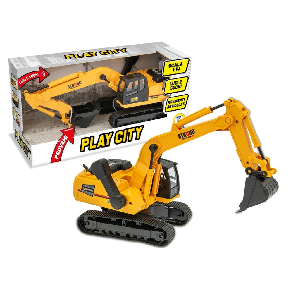 Teorema - Play Vehicles - 1:14 Scale Bulldozer - Lights Sounds - 3 Years