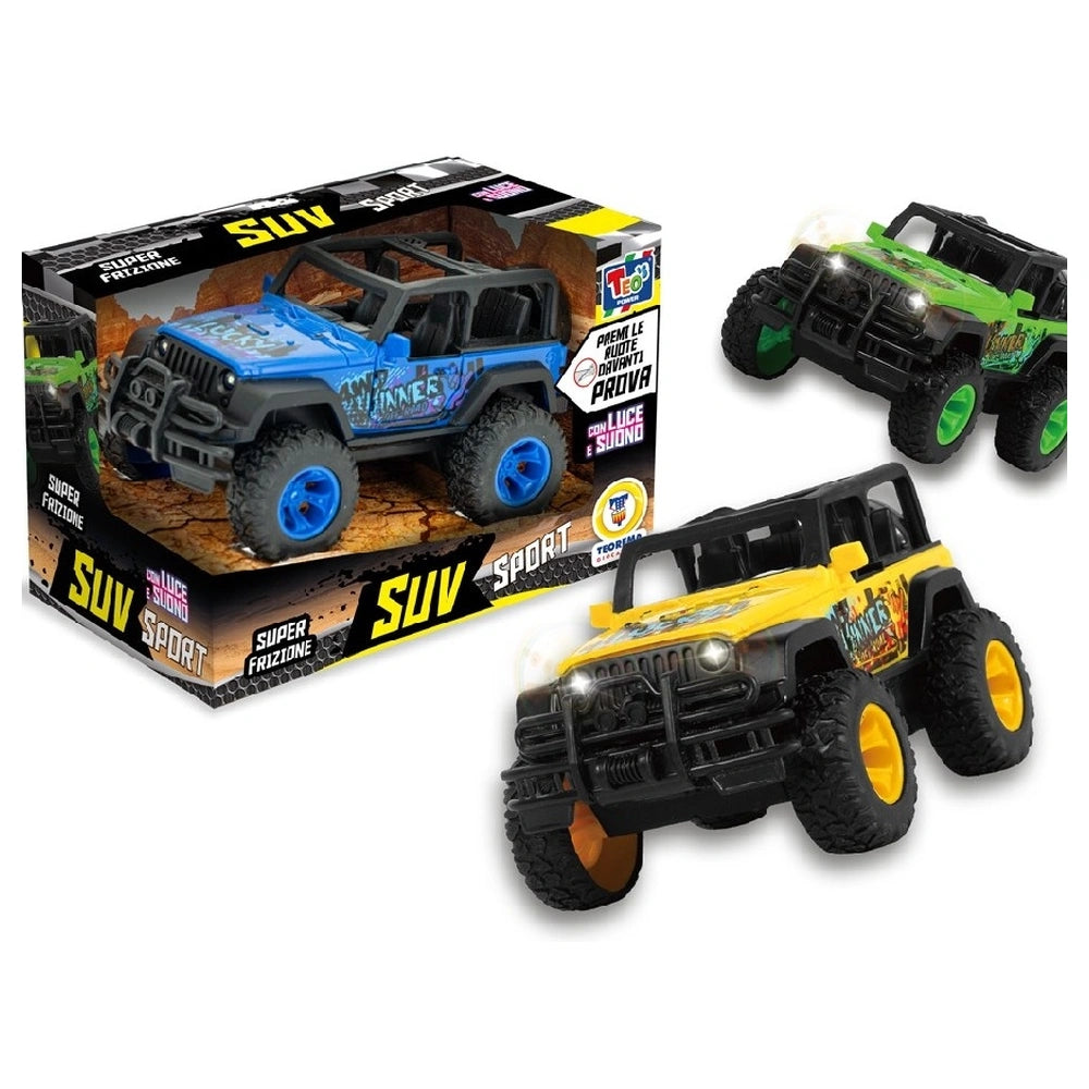 Teorema - Play Vehicles - Teo Power 4x4 SUV - Friction-Powered - 3+ Yrs - Lights Sounds