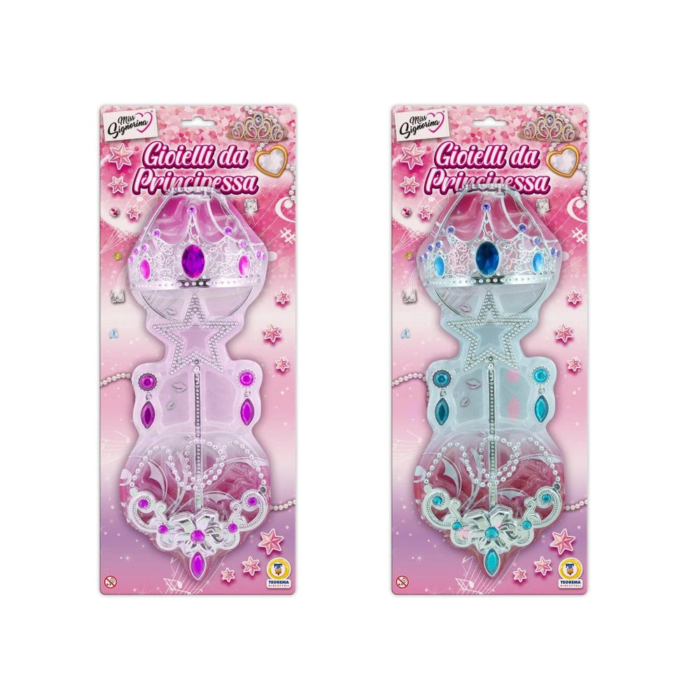 Teorema - Pretend Professions - Miss Signorina Princess Jewellery Set - Pink Blue - 3 Yrs - Creative Role Play