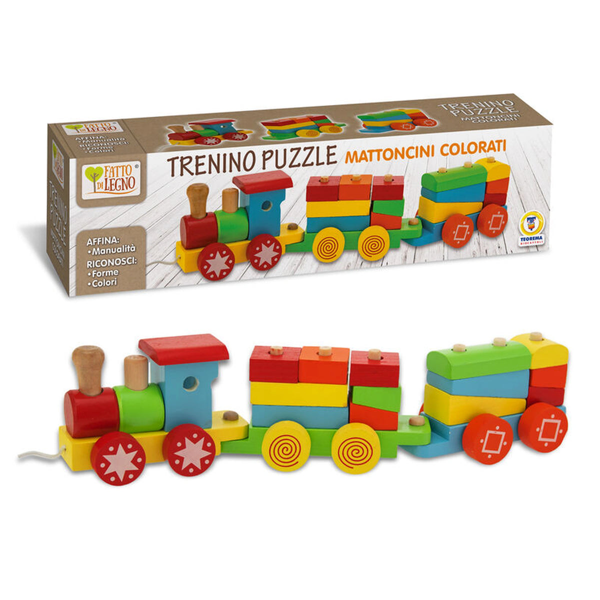 Teorema - Wooden Toy Train - Push & Pull Toys