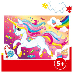 Trefl - 100 Piece Puzzle - Beautiful Unicorn - Puzzles Age +5 - TRF16386