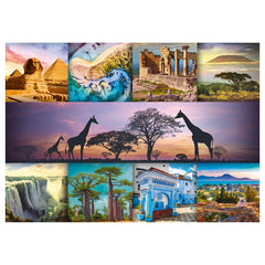Trefl - 1000 Piece Puzzle - Africa Collage - Puzzles Age +14 - TRF10792