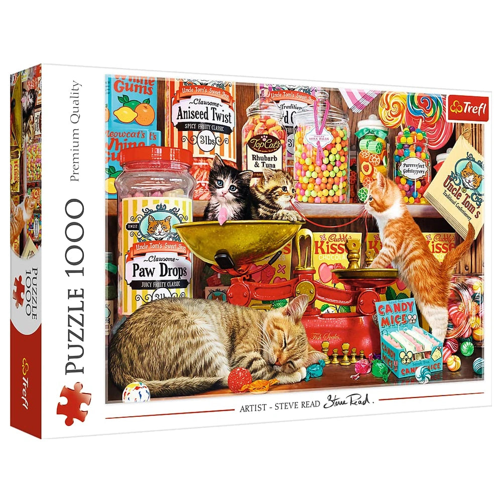 Trefl - 1000 Piece Puzzle - Cat's Sweets - Puzzles Age +14 - TRF10630