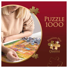 Trefl - 1000 Piece Puzzle - Premium Plus - Tea Time Parisian Moonlight - Puzzles Age +14 - TRF10843