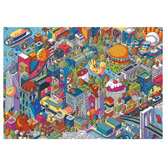Trefl - 1000 Piece Puzzle UFT EYE - SPY - Imaginary Cities New York, USA - Puzzles Age +14 - TRF10708