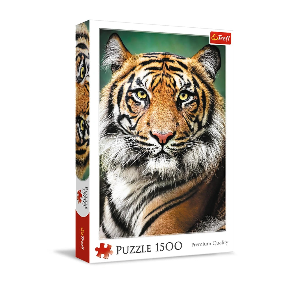 Trefl - 1500 Piece Puzzle - Portrait of a Tiger - Puzzles Age +14 - TRF26204