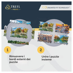Trefl - 1500 Piece Puzzle UFT - Romantic Sunset Oia, Santorini - Puzzles Age +14 - TRF26195