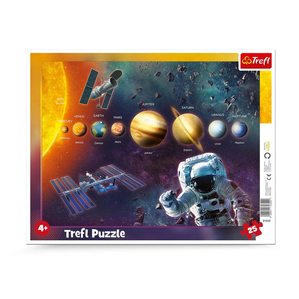 Trefl - 25-Piece Framed Puzzle - Solar System - Puzzles Age +4 - TRF31342