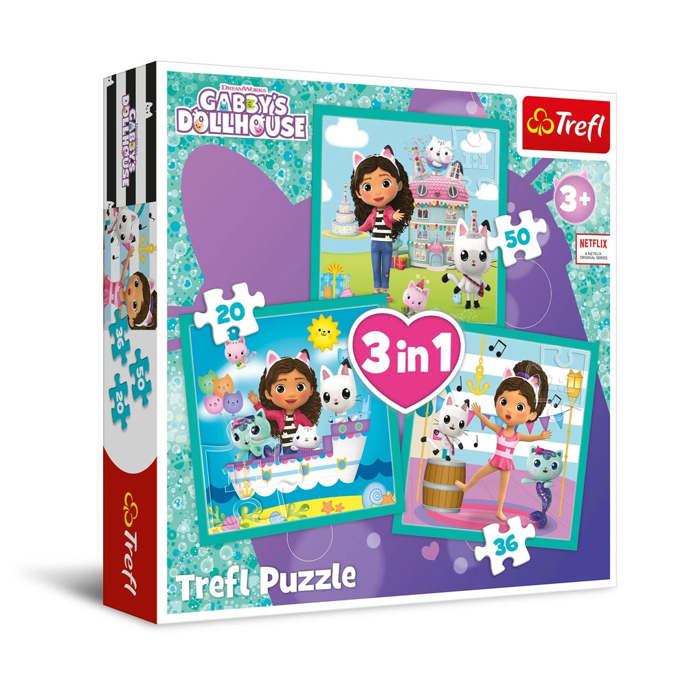 Trefl - 3 Puzzels in 1 - Puzzels - 3 - TRF34871