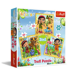 Trefl - 3 Puzzels in 1 - Wissper Een Fantastische Reis - Puzzels - +3 - TRF34834