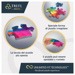 Trefl - 500 Piece Puzzle UFT - Aerial Mindblow Maze of Colors - Puzzles Age +12 - TRF37460