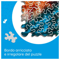 Trefl - 600 Piece Puzzle - Crazy Shapes Face to Face with a Tiger - Puzzles Age +10 - TRF11110