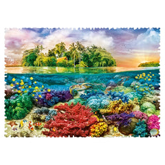 Trefl - 600 Piece Puzzle - Crazy Shapes Tropical island - Puzzles Age +10 - TRF11113