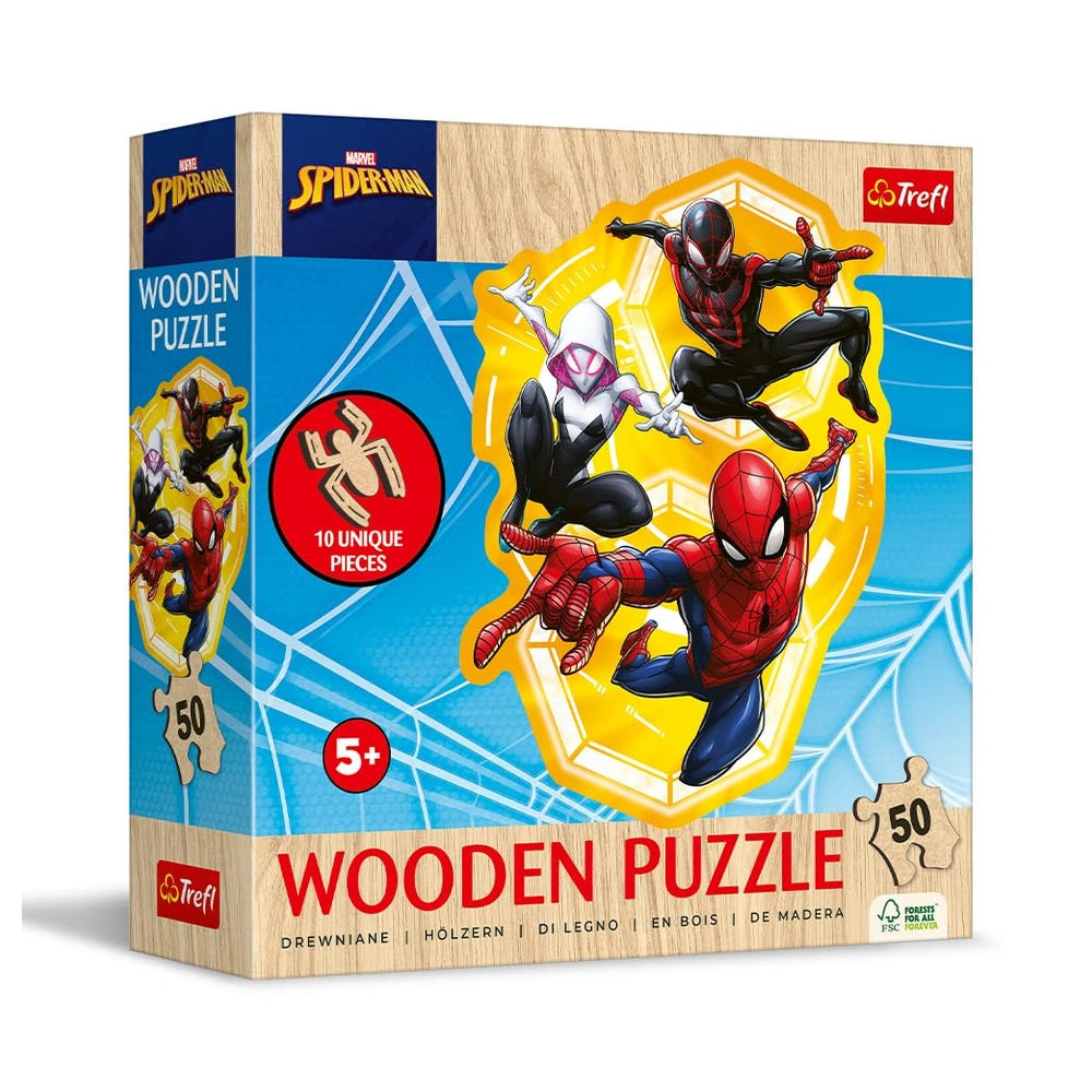 Trefl - Holz Konturen Puzzle - Puzzles - 5+ - Spider - Man - TRF20280