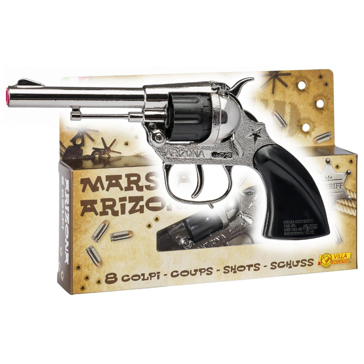 Villa - Arizona-1310-Silver-Pistolet-Jouet-Action-&-Figurines-Jouets