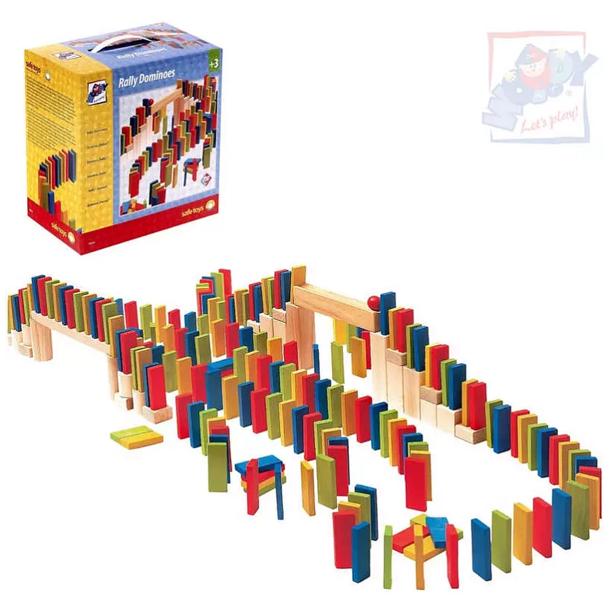 Woodiland - Giant-Wooden-Domino-Rally-200-Pcs - Outdoor-Play-Equipment