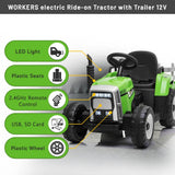 Colibrì - Electric Ride On Toy Tractor with trailer 12V XXL - Age: +3