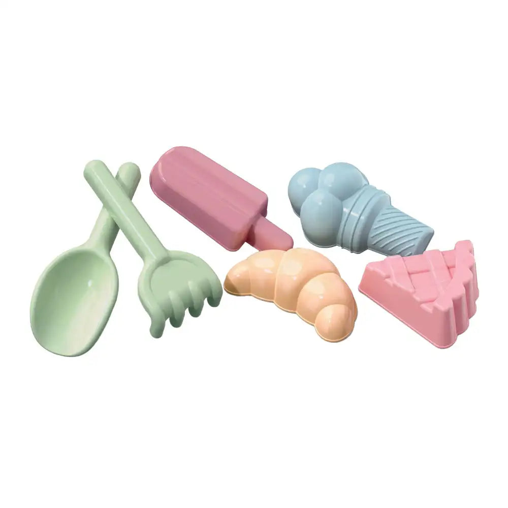 Androni - Jouets de plage - Ensemble Sweets Dreams - 6 moules à sable - 10+ mois