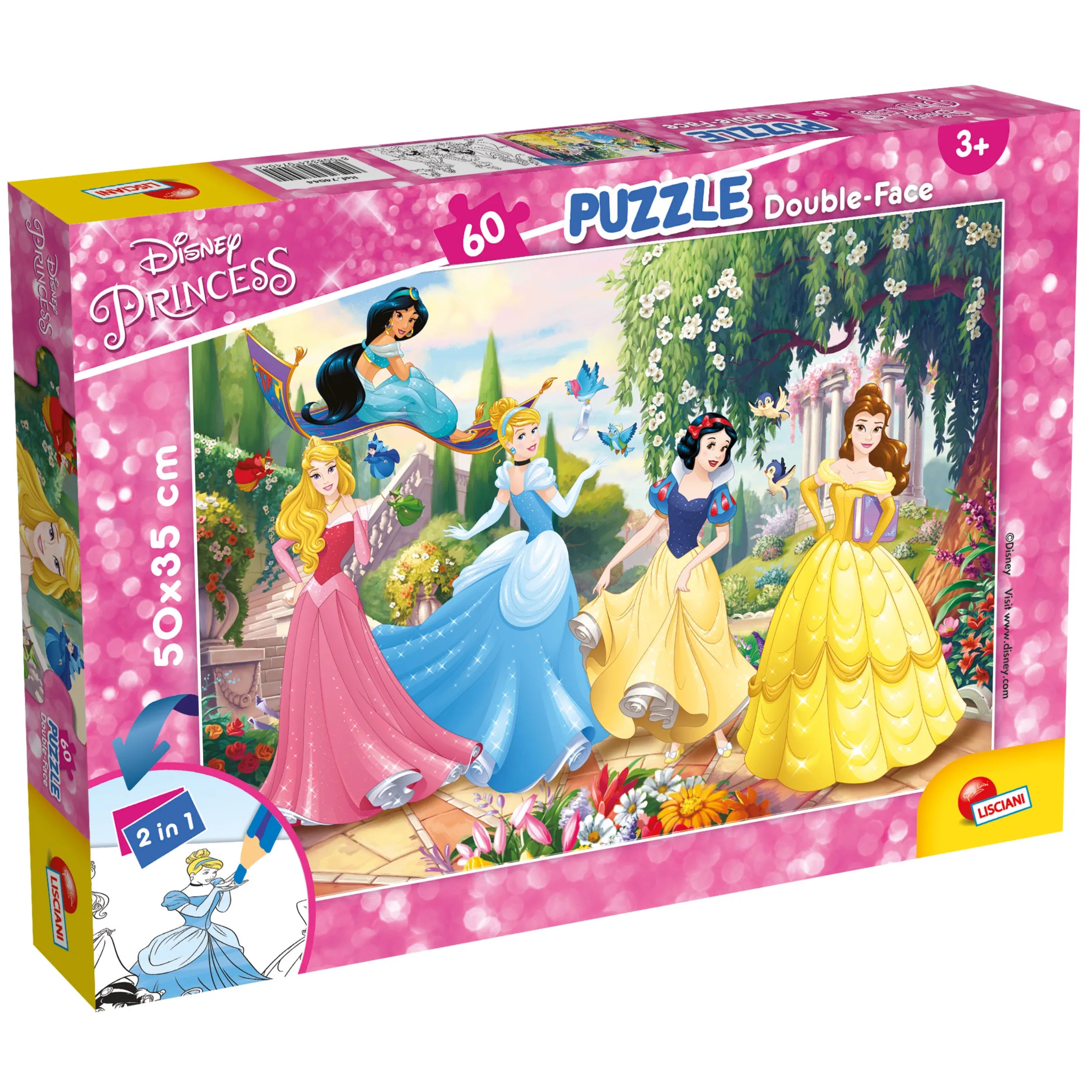 Lisciani - Disney Puzzle Df Plus 60 Princess LSC74044 - International