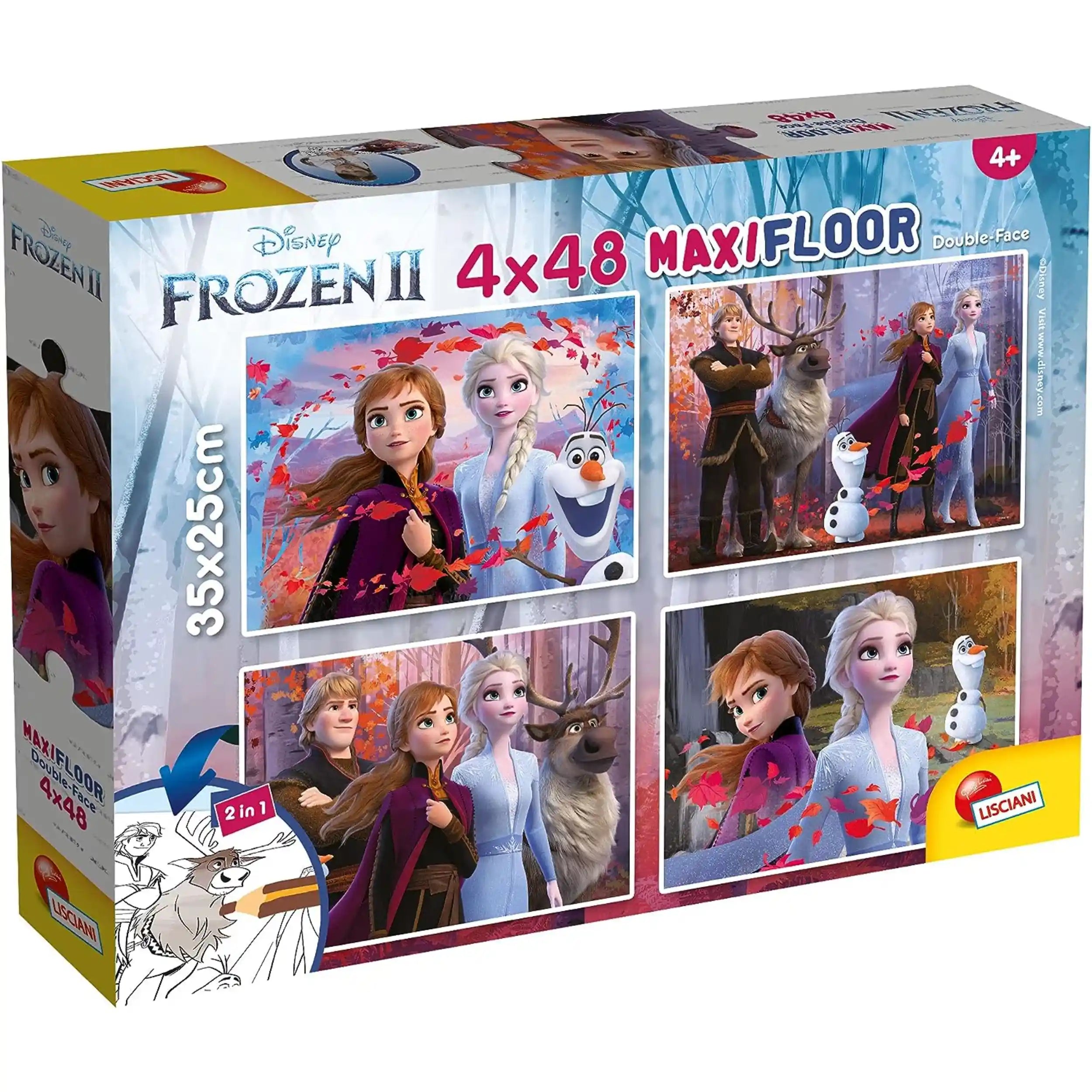 DISNEY PUZZLE MAXIFLOOR 4 X 48 CLASSIC MISTO - Liscianigiochi