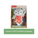 Mattel - Fisher-Price Snow Leopard Baby Sensory Toy Planet Friends Plush