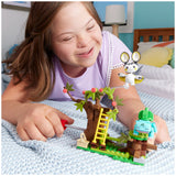 Mattel - MEGA Pokémon Emolga and Bulbasaur's Charming Woods Action Figure Building set with 194 Pieces